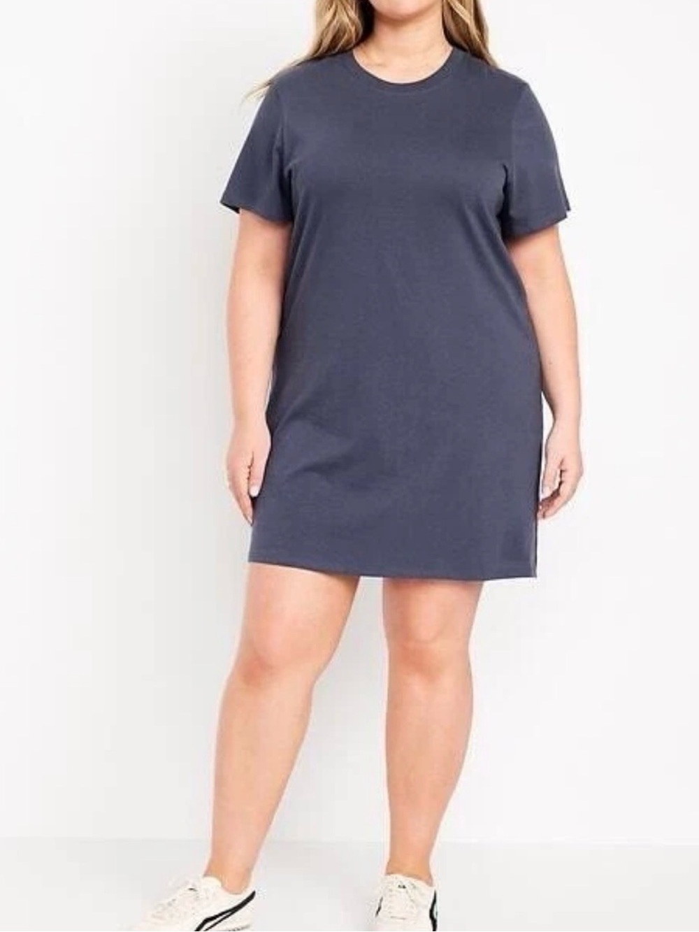 Old Navy Crew-Neck Mini T-Shirt Dress - Soft Navy